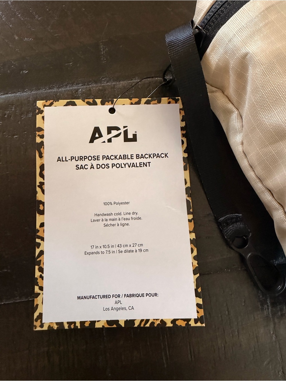 APL All-Purpose Packable Backpack - Picture 3 of 4